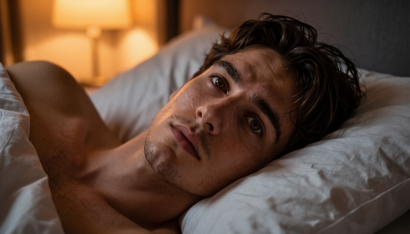 парень не может заснуть